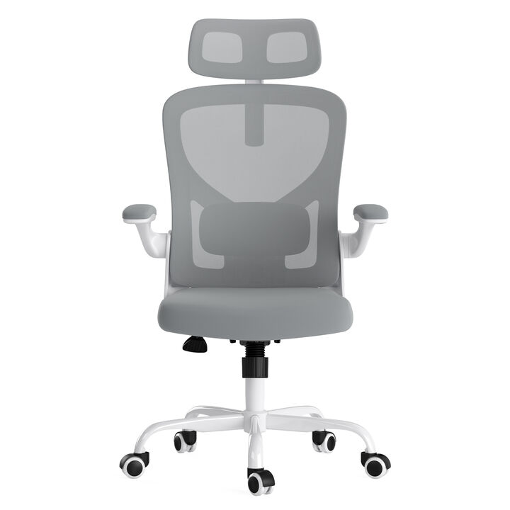 GOODSILO Ergonomic Office Chair with Adjustable Headrest and Lumbar Support for Comfortable Seating