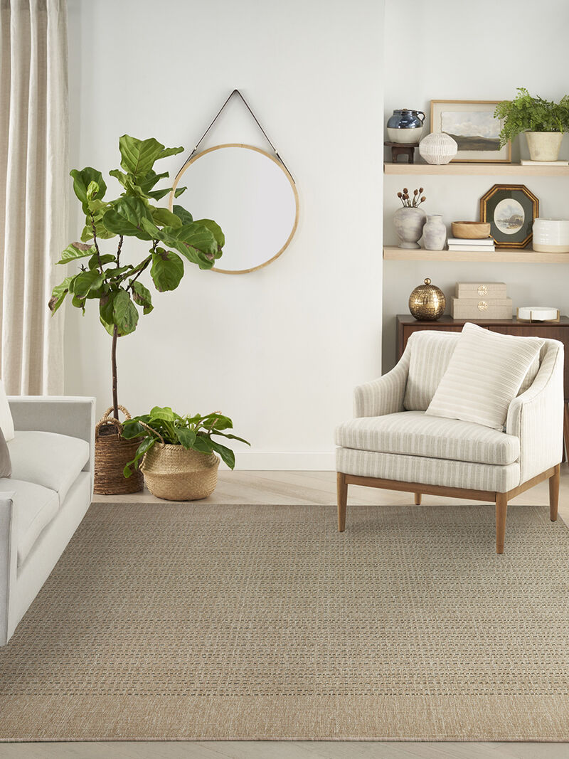 Tulum TLM01 Taupe 6' x 9' Rug