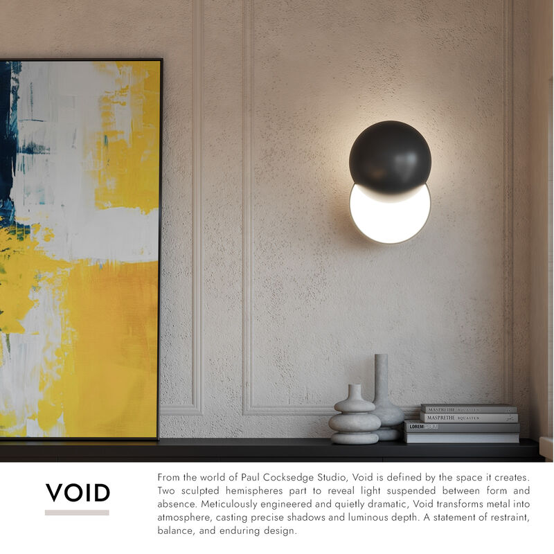 Void 12-in Damp-Rated Dimmable LED Wall Sconce image number 7