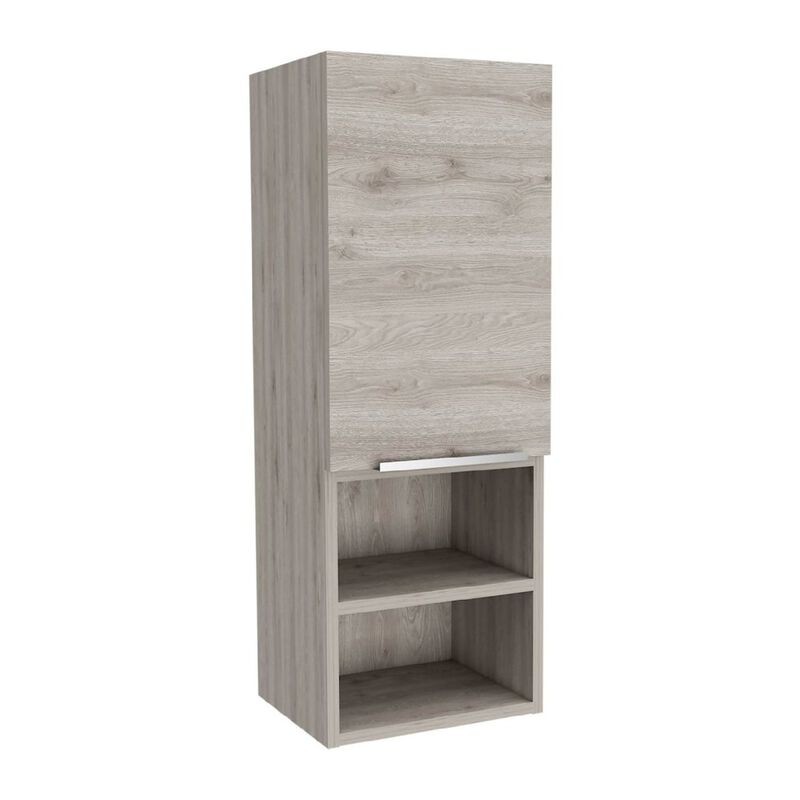 Plethoria Home 2-Shelf Bathroom Cabinet Light Grey