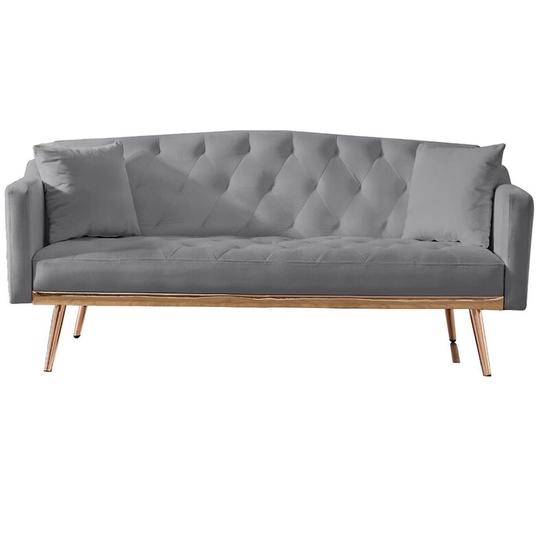 Velvet Sofa Bed - Comfortable and Stylish Convertible Couch for Small Spaces Sleeper Sofa image number 1