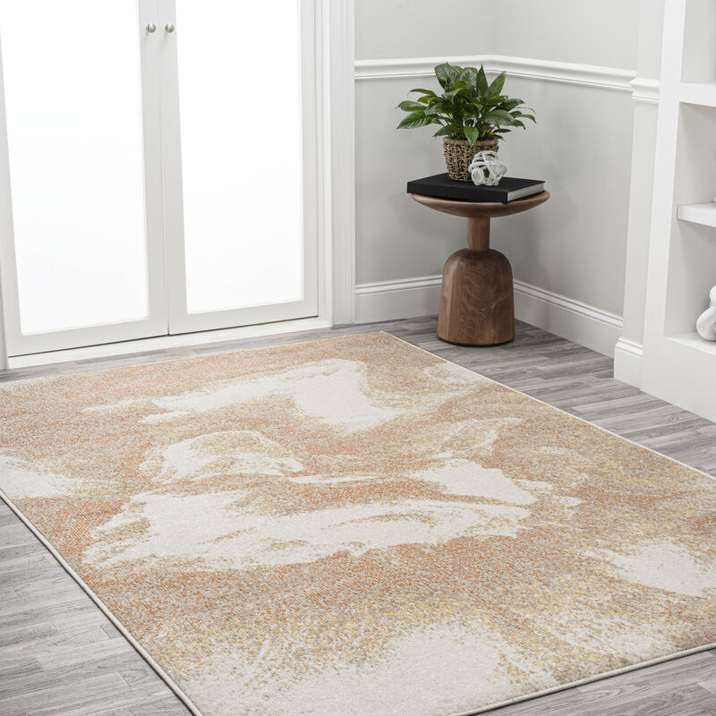 Petalo Abstract Two Tone Modern Area Rug