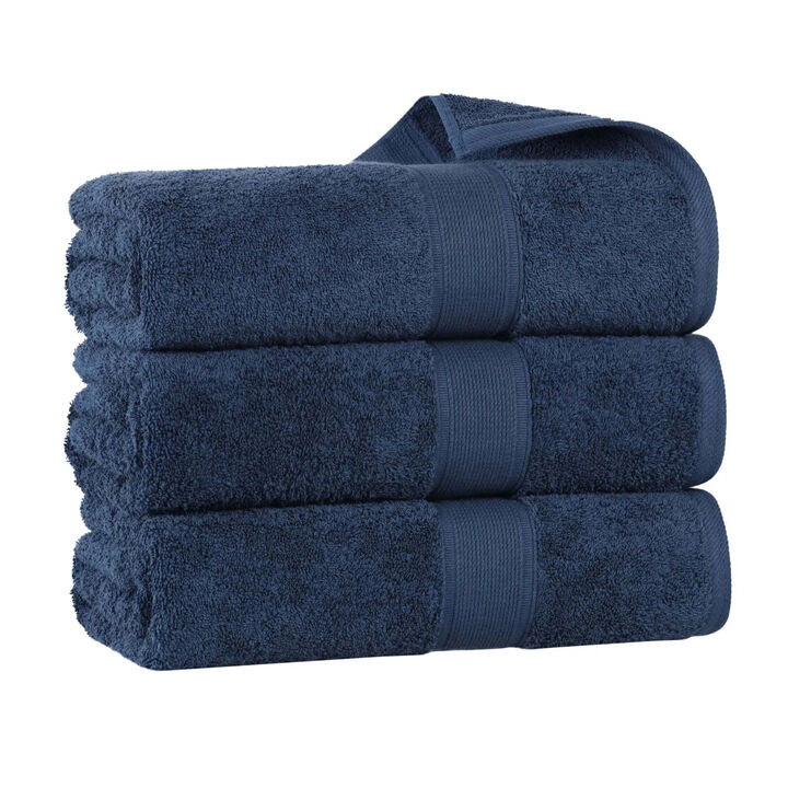 Organic Cotton Bath Towel Set of 3 &ndash; Medium Weight & Quick-Dry
