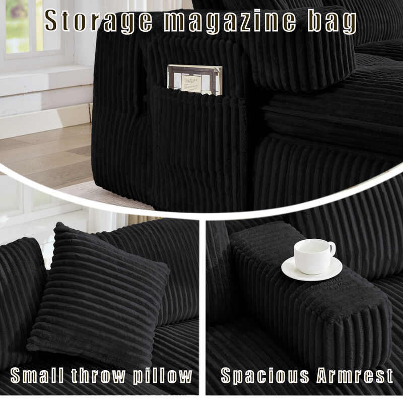Britan 149" Oversized Sectional Couches U Shaped Couch image number 5