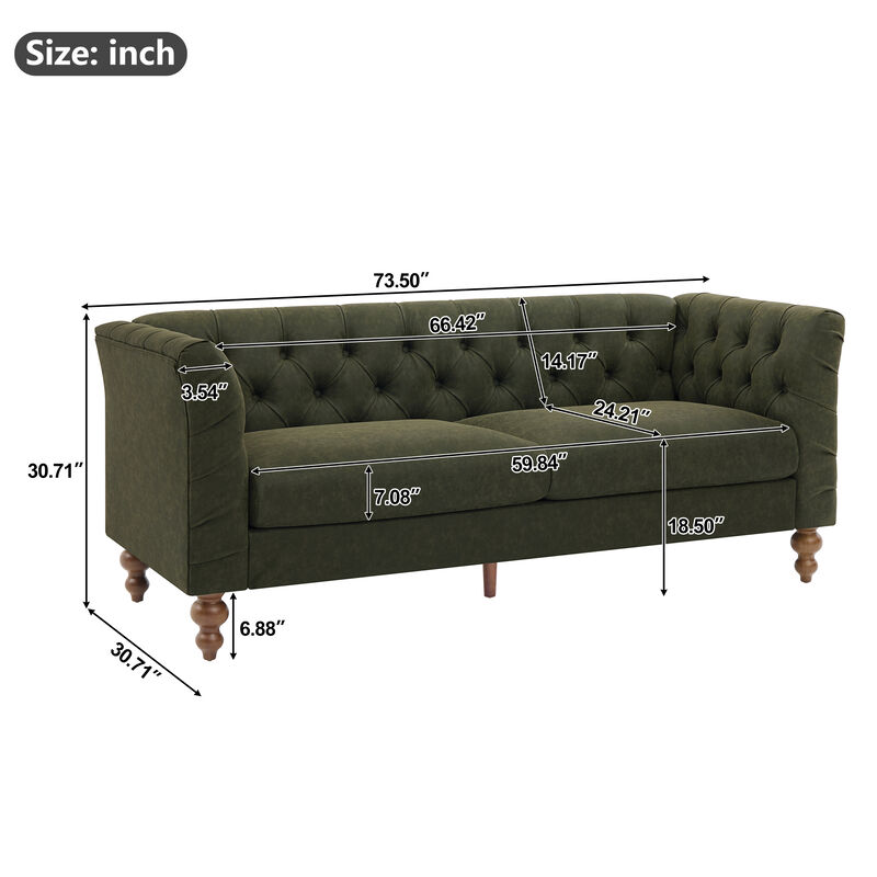 Kelhak 3 Seat PU Sofa image number 9