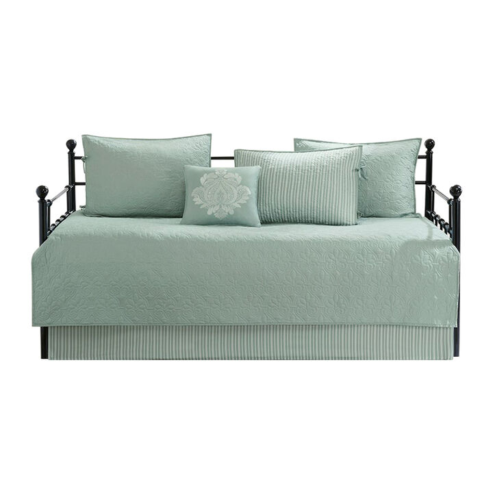 Gracie Mills Sandy 6-Piece Cottage-Inspired Reversible Daybed Cover Set
