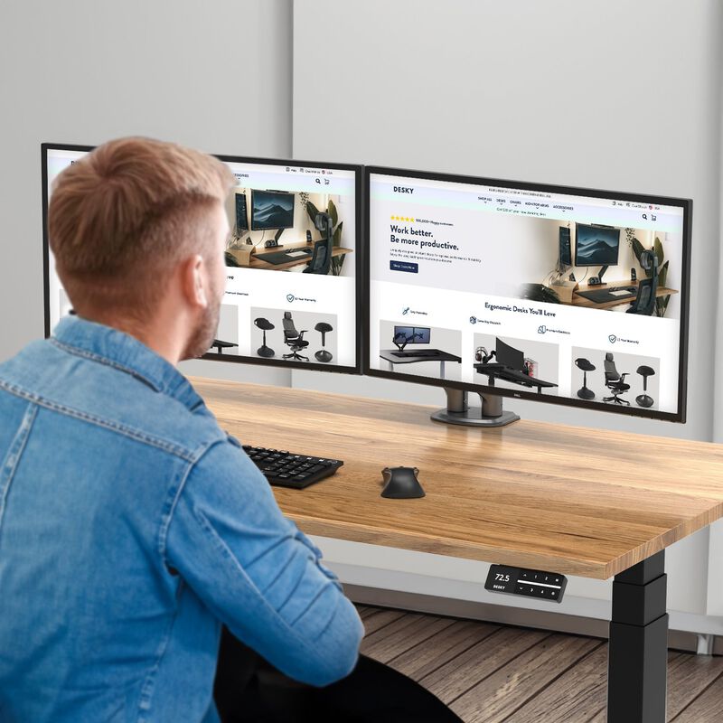 Desky Dual Spring Eco Monitor Arm image number 5
