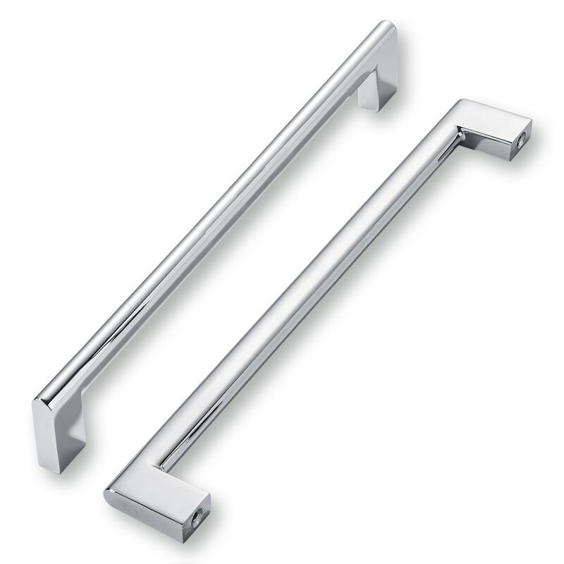khtumeware 10 Inch Hole Center 6 Pack Polished Chrome Cabinet Pulls Heavy Duty Solid Kitchen Drawer Handle, Hardware for Bathroo