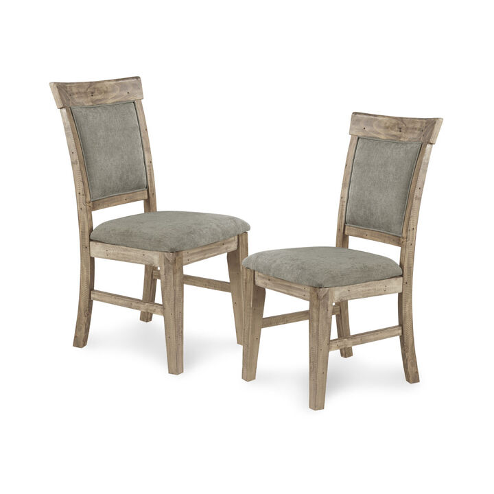 Gracie Mills Harold Contemporary Rustic Dining Chair Set of 2