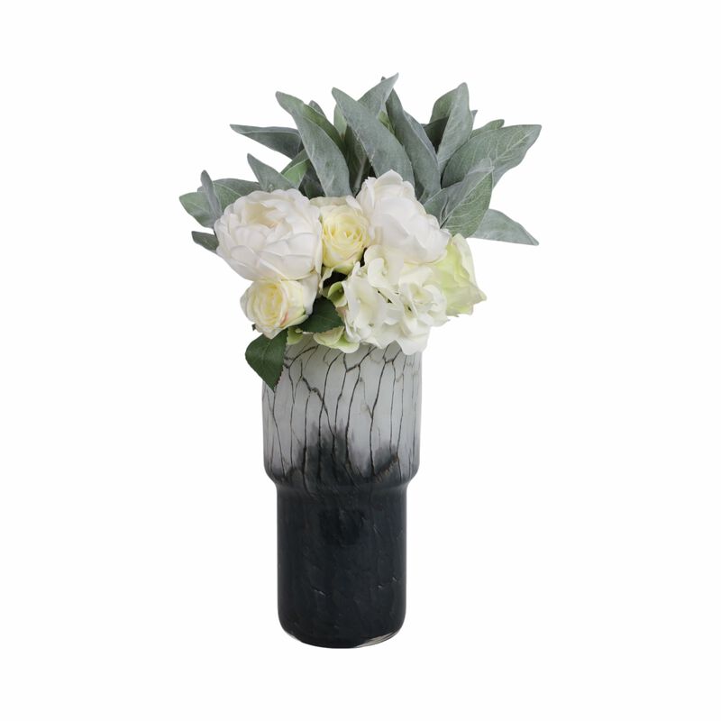 12x6" Abstract Glass Vase image number 1