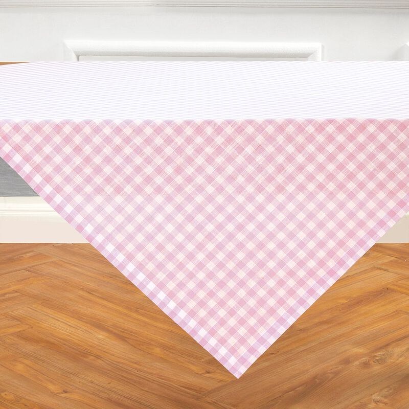 Linen Table Throw - Gingham Check image number 2