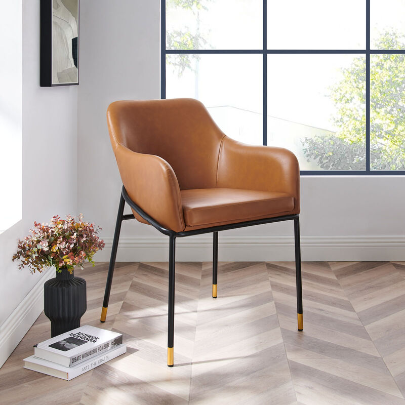 Jovi Vegan Leather Dining Chair image number 6
