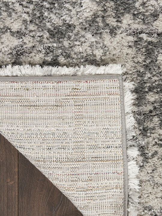 Dreamy Shag DRS01 Ivory/Charcoal 4' x 6' Rug