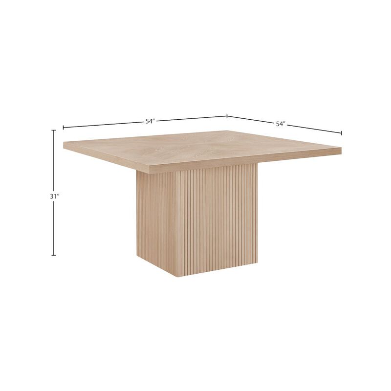 Meridian Furniture Belinda Natural Oak Veneer Dining Table