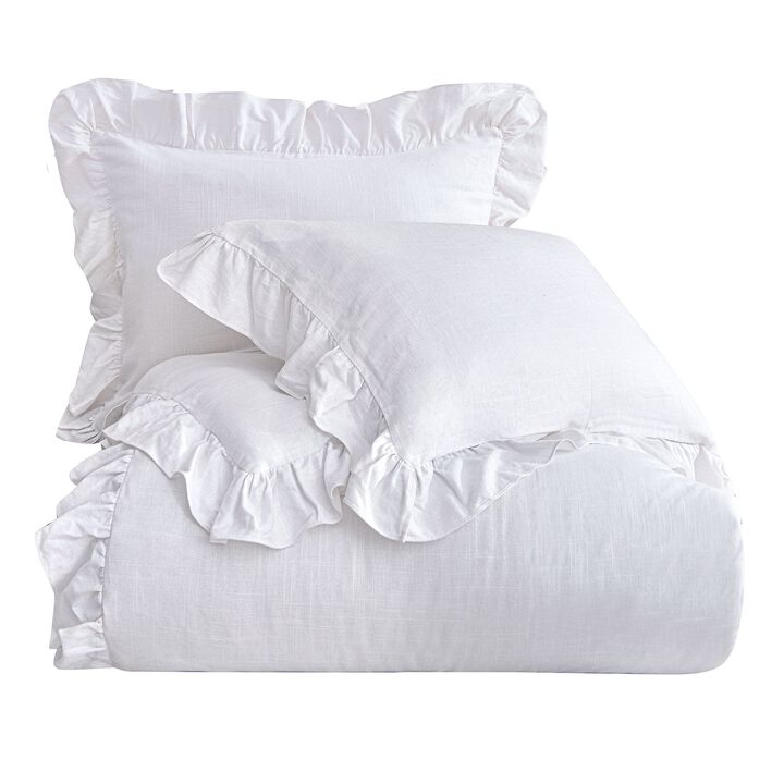 Lily White Queen Comforter Set