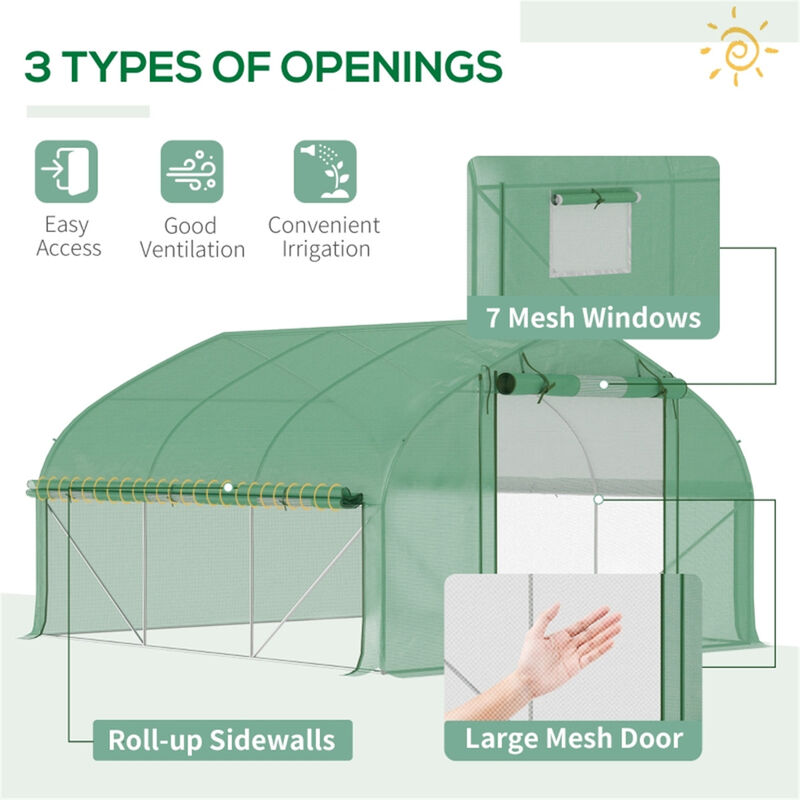 Mini Walk-In Greenhouse for Seed Starting & Plant Protection