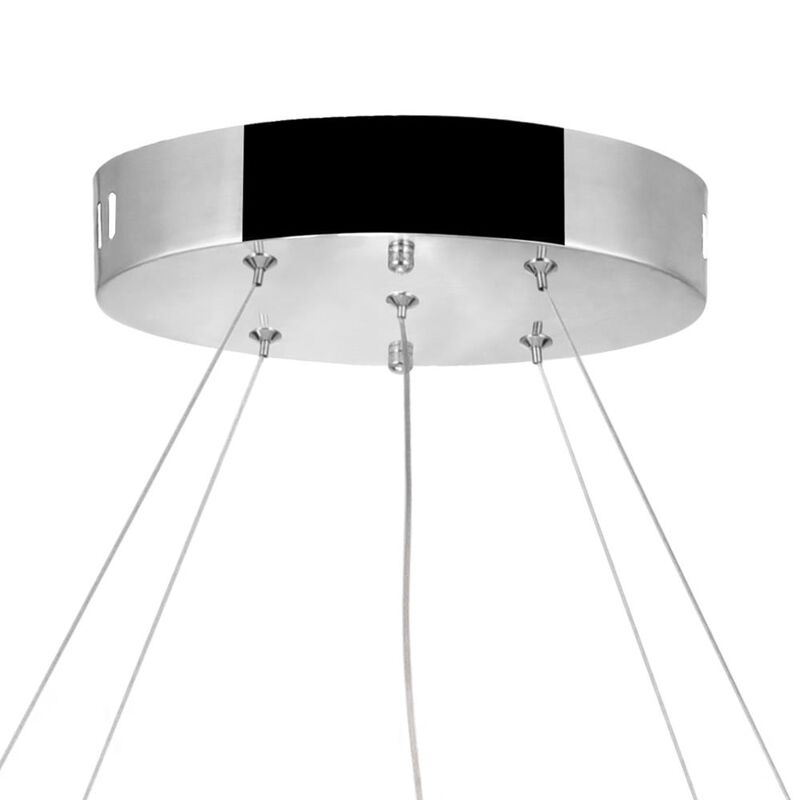 Glace LED Chandelier With Chrome Finish