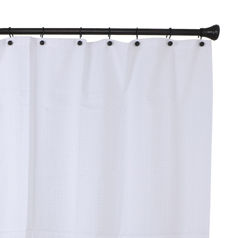 Utopia Alley Rust-Resistant Metal Shower Curtain Hooks, Decorative Round Base Design, Shower Hooks Hangers for Bathroom, Kitchen Utensils, Curtains, Clothing, Towels etc - Set of 12 image number 4
