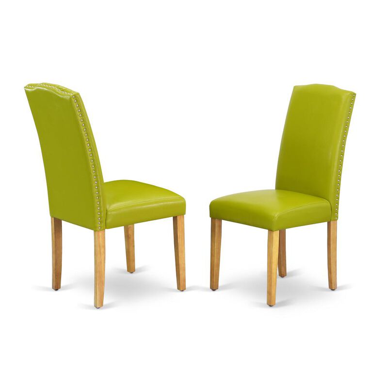 East West Furniture Dining Room Set Oak, OXEN5-OAK-51