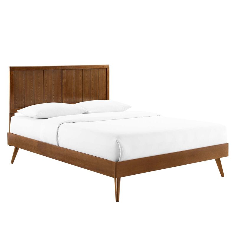 Modway - Alana Twin Wood Platform Bed with Splayed Legs image number 0