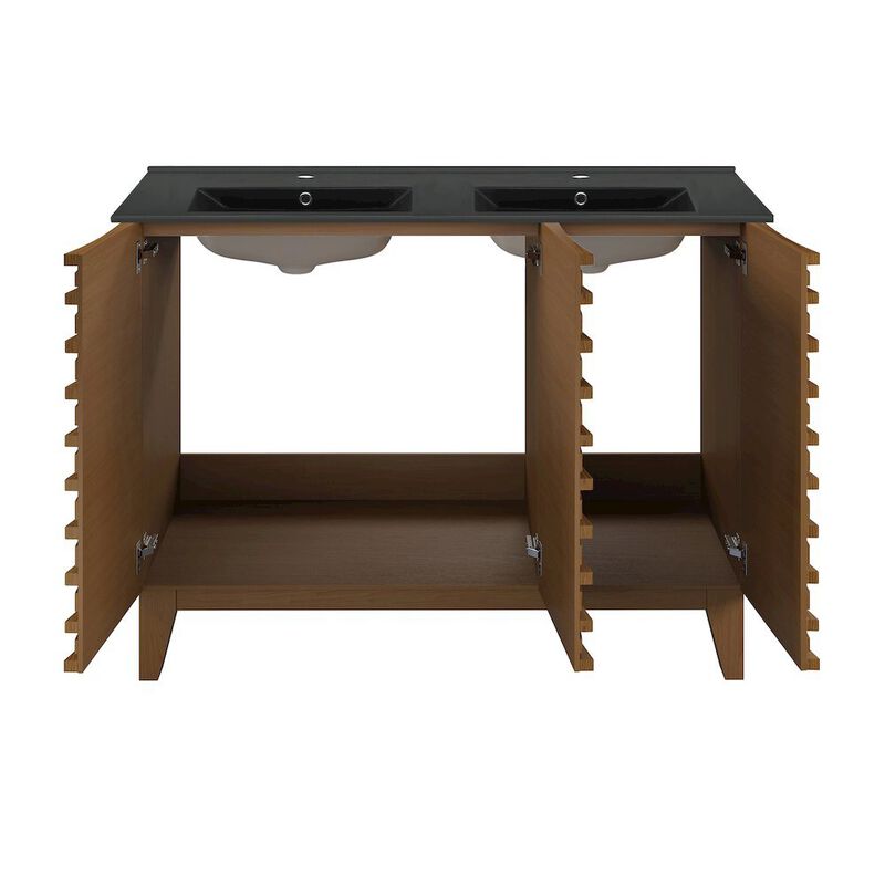Cascade 48 in. Bathroom Vanity with 3-Hole Ceramic Sink Top image number 4