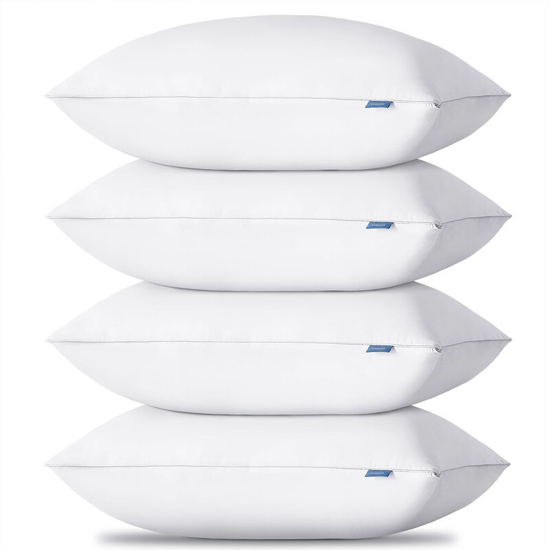 CozyLux Pillows Standard Size Set of 4, Hotel Quality Bed Pillows for Sleeping 4 Pack, Cooling Pillows for Side Back and Stomach