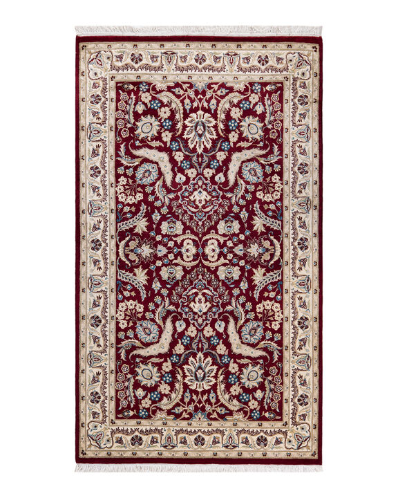 Mogul, One-of-a-Kind Hand-Knotted Area Rug  - Red, 3' 2" x 5' 5"