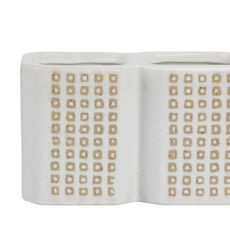 3-Cup Dotted Pen Holder image number 4