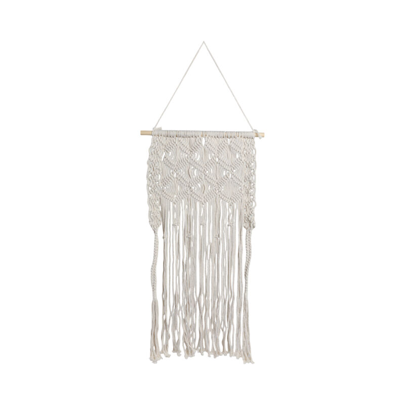 Wood, 18" Macrame Wall Shelf image number 0