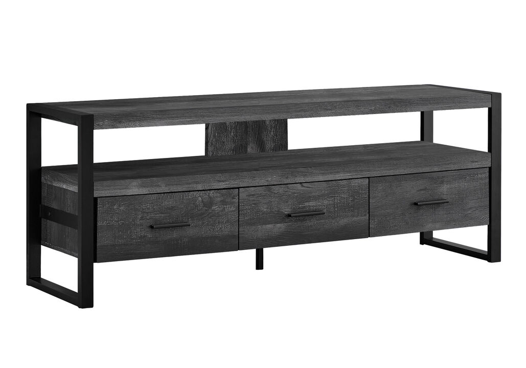 Enclosed Storage TV Stand with Cabinets &ndash; Stylish Entertainment Center for Organization and Display
