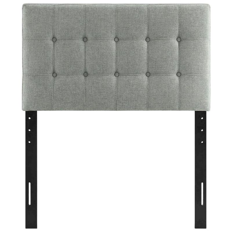 Upholstered Fabric Twin Headboard with Soft Padding and Elegant Style image number 0