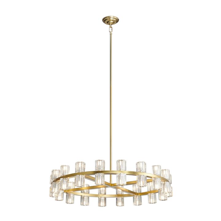 Anderson Chandelier Gold Crystal 36" Diameter