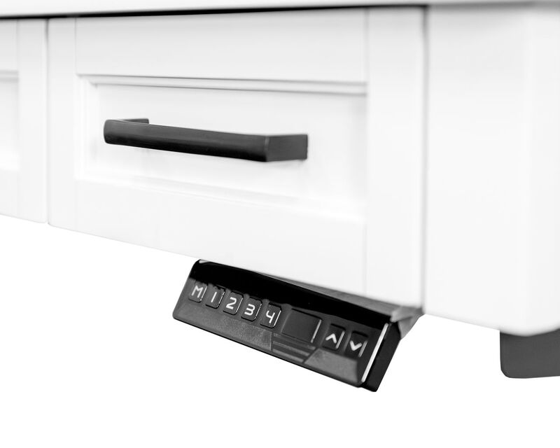 Power Sit/Stand L-Desk & Return