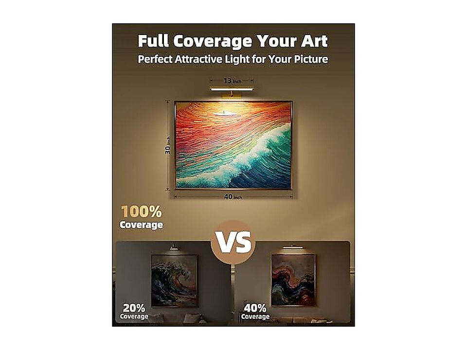 Light Wall 4800mAh Rechargeable Wireless Remote 13 Dimmable Magnetic LED Art
