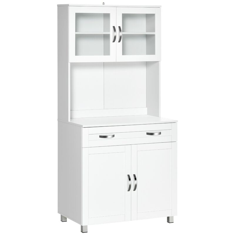 Hivvago Buffet with Hutch for Kitchen Storage and Display image number 0