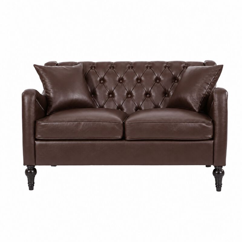 Nulin PU Leather Loveseat Sofa image number 0