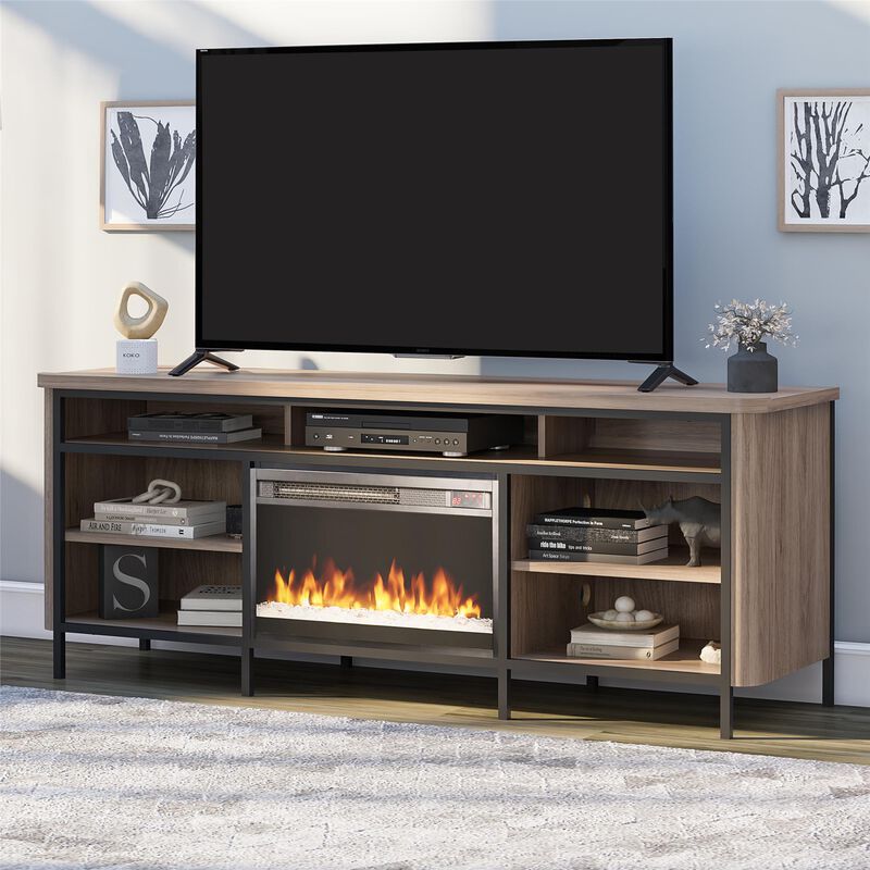 Danton Electric Fireplace TV Console for TVs up to 75"