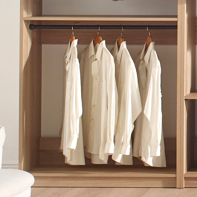 Prosper Oak Freestanding Walk in Wood Closet System