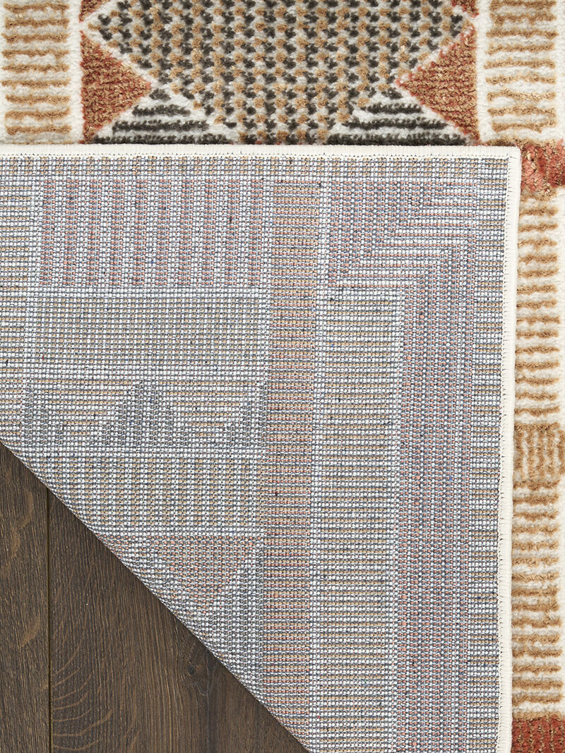 Nordic NRC06 Rust/Multicolor 5' x 7' Rug