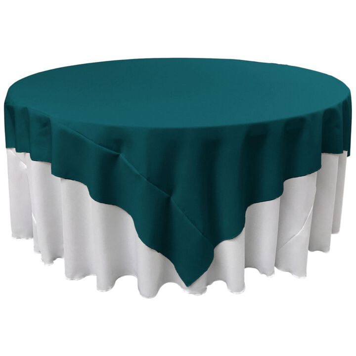 90-Inch Round Table Cover in Polyester Poplin for Home or Event Use