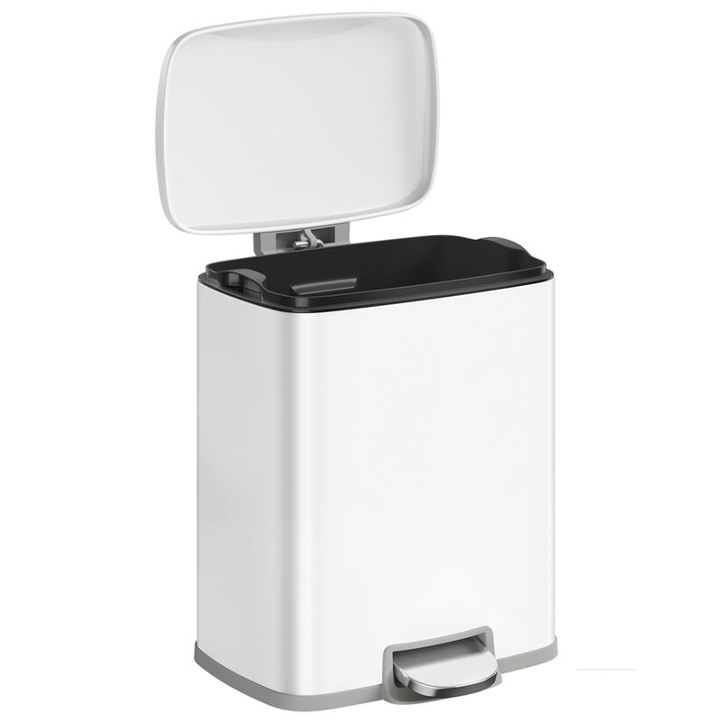 Stainless Steel Trash Can with Soft Close Lid and Removable Liner image number 0