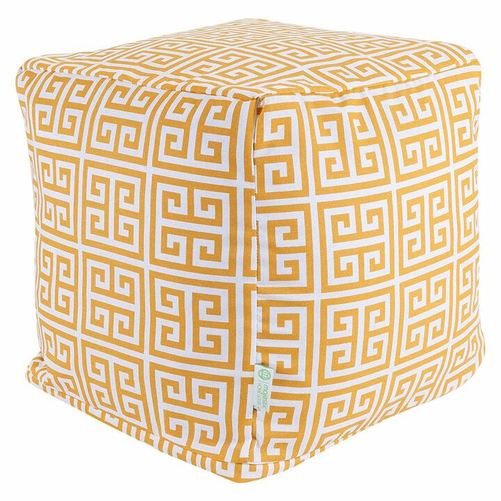 Majestic Home Goods Cube Pouf Towers Citrus