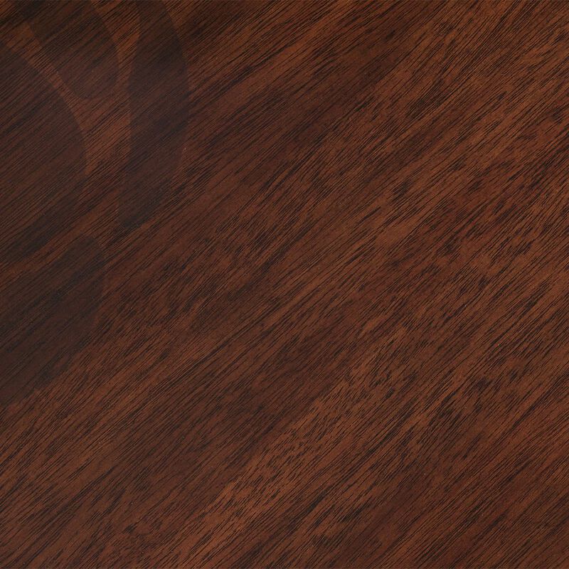 Michael Amini Camellia Field End Table with Drawer - Warm Pecan