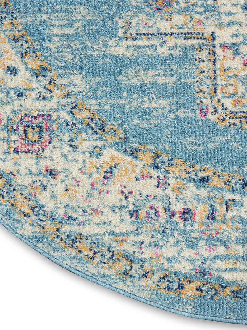 Passion PSN03 Light Blue 5'3" x 7'3" Rug image number 4
