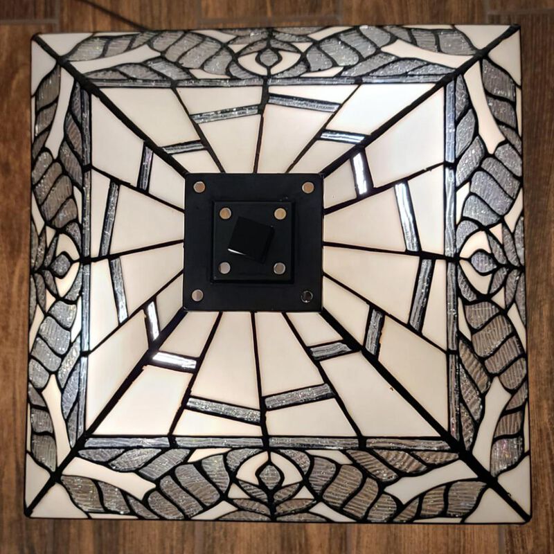 Hivvago 22" Dark Brown Metal Two Light Candlestick Table Lamp With White Shade