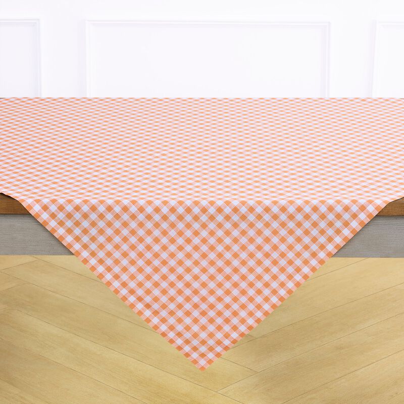 Linen Table Throw - Gingham Check image number 2