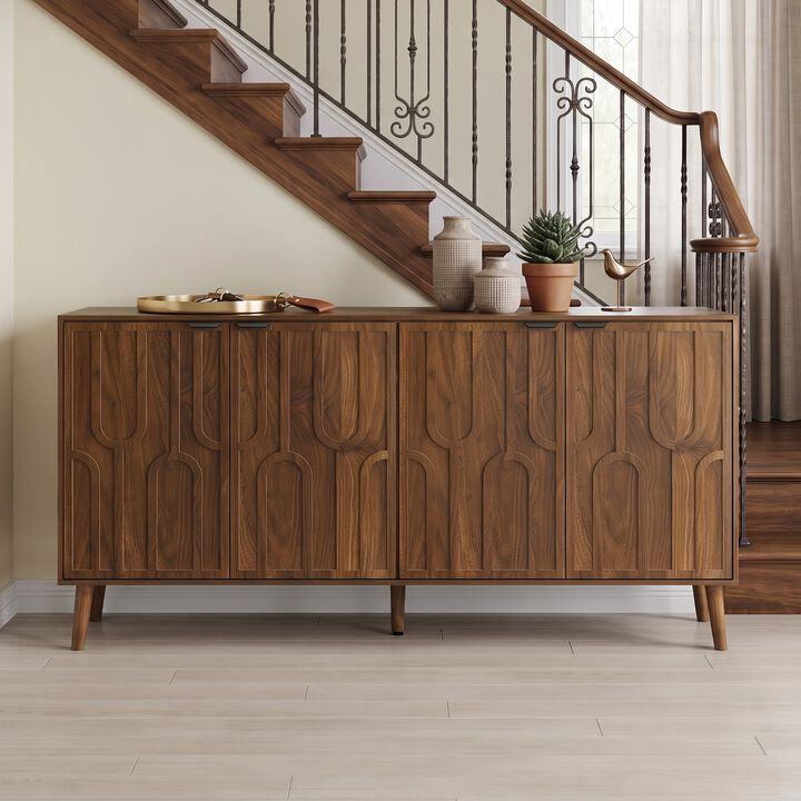 Jabwok Mid‑Century Sideboard Buffet Cabinet