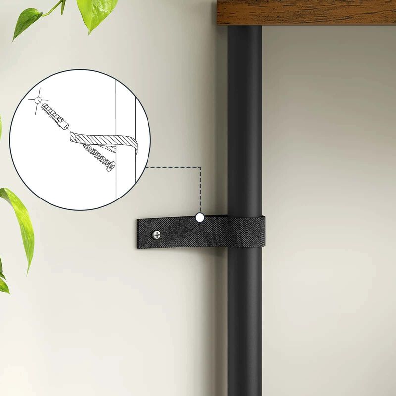 Multi-Tier 8 Shelf Plant Stand with Full-Spectrum LED Grow Lights-Brown image number 5