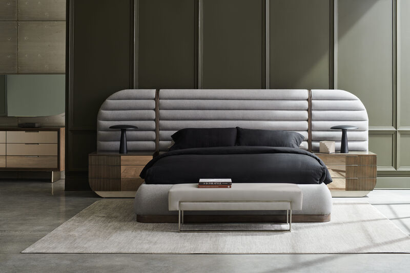 La Moda King Upholstered Panel Bed