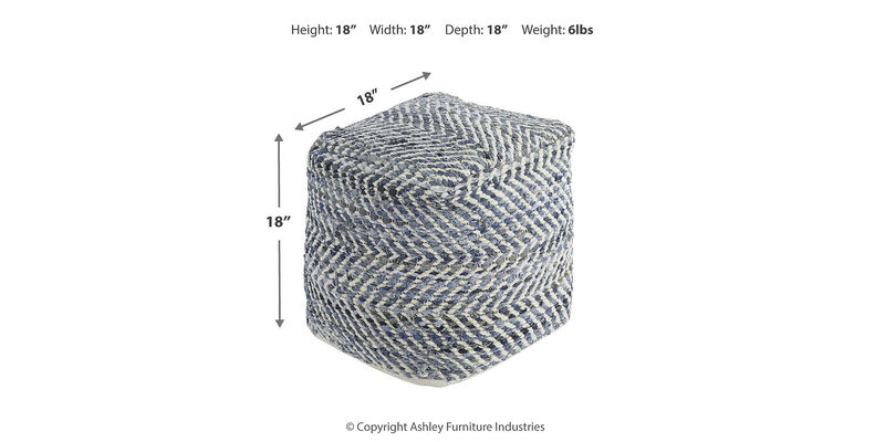 Chevron Pouf image number 2